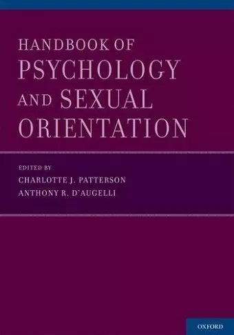 Handbook of Psychology and Sexual Orientation cover