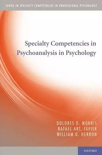 Specialty Competencies in Psychoanalysis in Psychology cover
