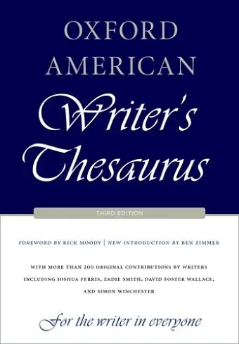 Oxford American Writer's Thesaurus cover