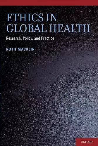 Ethics in Global Health cover