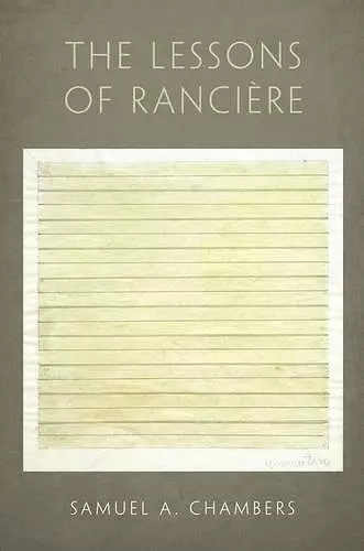 The Lessons of Rancière cover