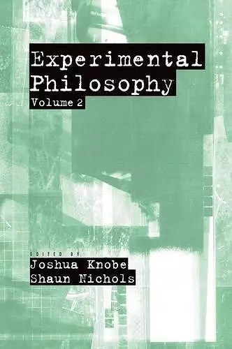 Experimental Philosophy cover