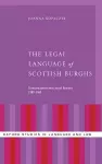 The Legal Language of Scottish Burghs cover