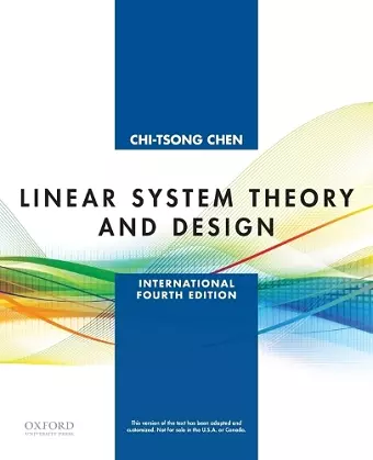 Linear System Theory and Design cover