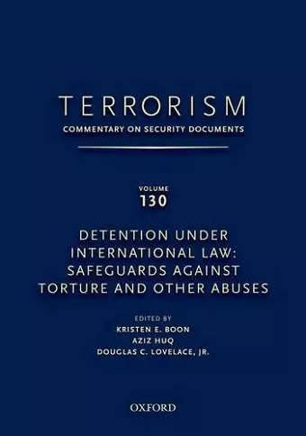 TERRORISM: COMMENTARY ON SECURITY DOCUMENTS VOLUME 130 cover