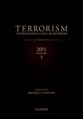 TERRORISM: INTERNATIONAL CASE LAW REPORTER 2011 cover