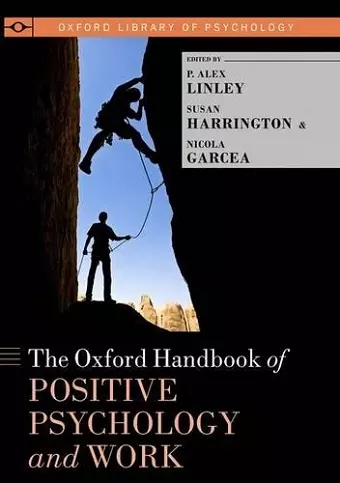 The Oxford Handbook of Positive Psychology and Work cover