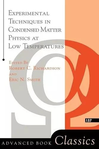 Experimental Techniques In Condensed Matter Physics At Low Temperatures cover