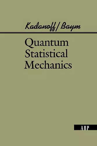 Quantum Statistical Mechanics cover