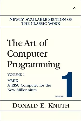 Art of Computer Programming, Volume 1, Fascicle 1, The cover