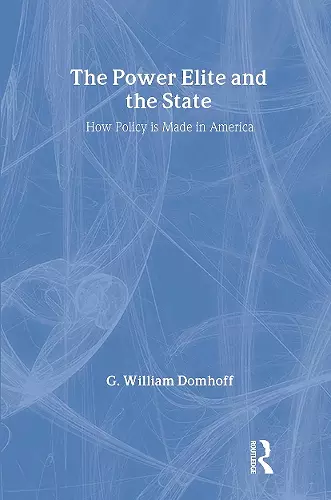 The Power Elite and the State cover