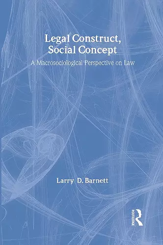 Legal Construct, Social Concept cover