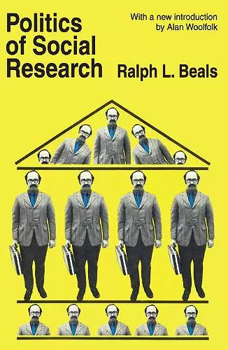 Politics of Social Research cover