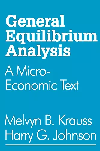 General Equilibrium Analysis cover