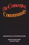 The Concept of Community cover