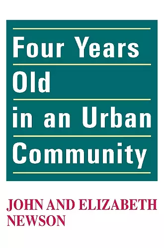 Four Years Old in an Urban Community cover