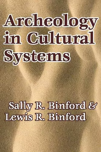 Archeology in Cultural Systems cover