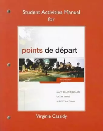 Student Activities Manual for Points de départ cover