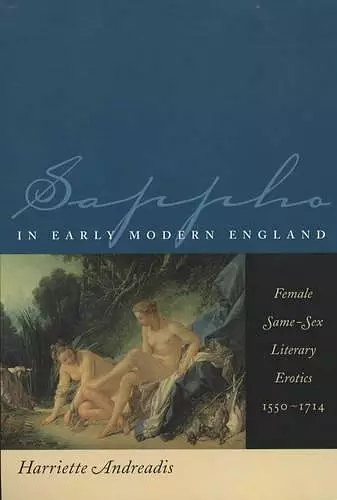 Sappho in Early Modern England cover