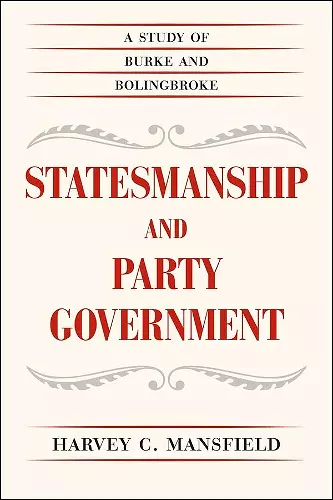 Statesmanship and Party Government cover