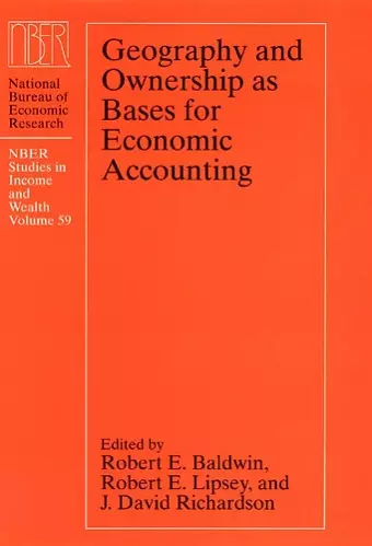 Geography and Ownership as Bases for Economic Accounting cover