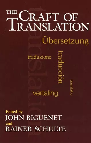 The Craft of Translation cover