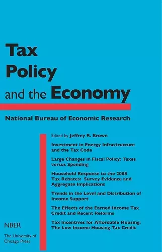 Tax Policy and the Economy, Volume 24 cover