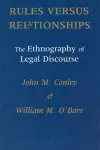 Rules versus Relationships cover