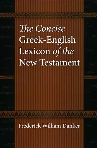 The Concise Greek-English Lexicon of the New Testament cover