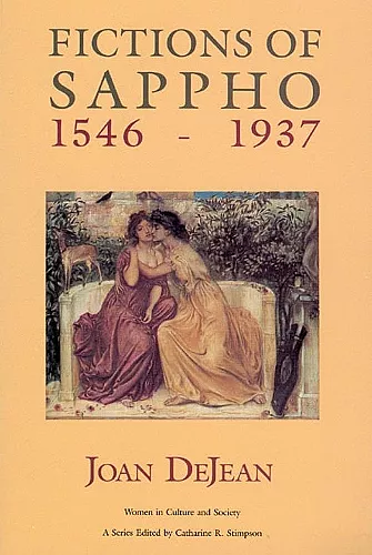 Fictions of Sappho, 1546-1937 cover