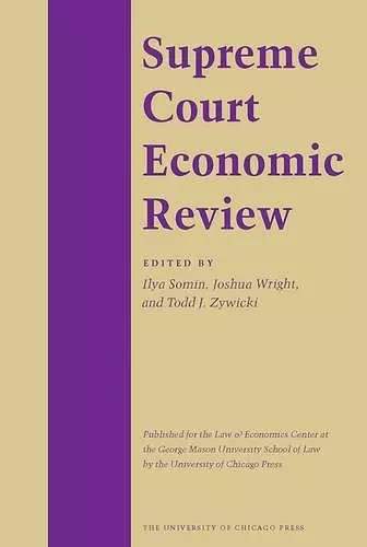 The Supreme Court Economic Review cover