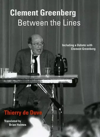 Clement Greenberg Between the Lines cover