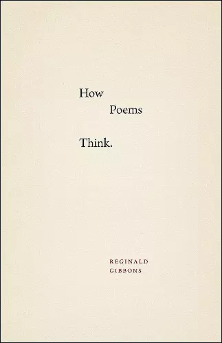 How Poems Think cover