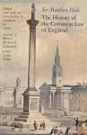 The History of the Common Law of England cover