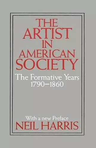 The Artist in American Society cover