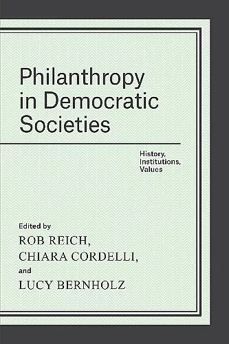Philanthropy in Democratic Societies cover