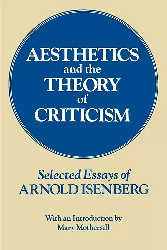 Aesthetics and the Theory of Criticism cover