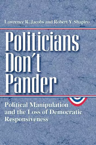 Politicians Don't Pander cover