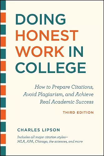 Doing Honest Work in College, Third Edition cover