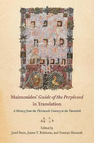 Maimonides' "guide of the Perplexed" in Translation cover