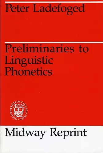 Preliminaries to Linguistic Phonetics cover