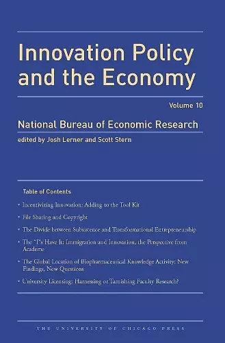 Innovation Policy and the Economy 2009 cover