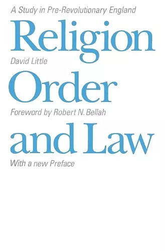 Religion, Order, and Law cover