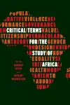 Critical Terms for the Study of Africa cover