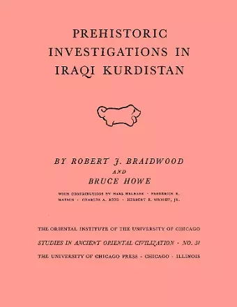 Prehistoric Investigations in Iraqi Kurdistan cover