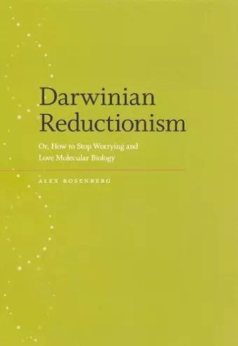 Darwinian Reductionism cover