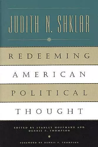 Redeeming American Political Thought cover