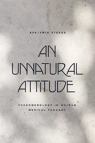 An Unnatural Attitude cover