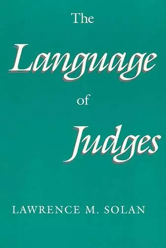 The Language of Judges cover