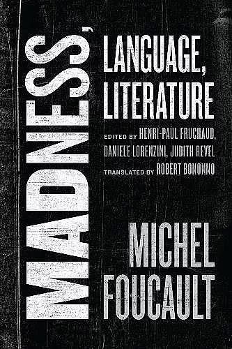 Madness, Language, Literature cover